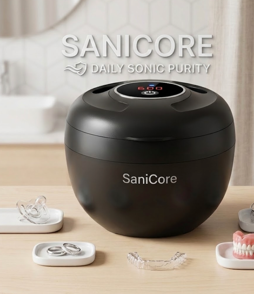 SaniCore Professional Ultrasonic Cleaner & UV-C Sanitizer