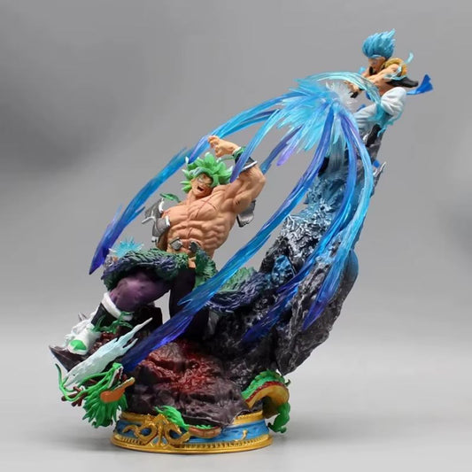 Broly vs Gogeta Super Saiyan Battle Diorama Figure | Dragon Ball Super Statue